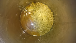 Hop trub at the bottom of the fermenter